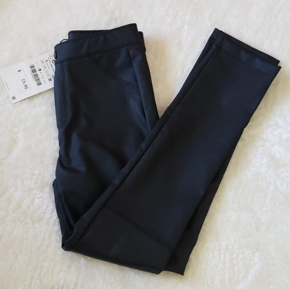 👖 NWT Zara Girls Rubberized Kids Leggings - Picture 2 of 7
